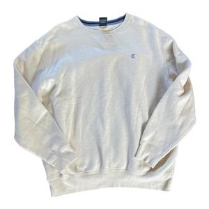 Daniel Cremieux Men's Cream Long Sleeve Crewneck Sweatshirt Size XL